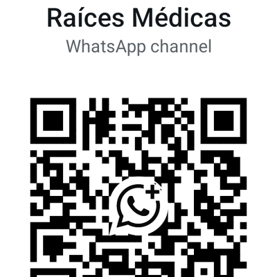 QR Code - Canal de WhatsApp Raíces Médicas